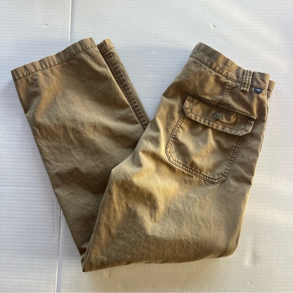 Dockers Flat Front  Men's Tan Pants 32/32  Cotton - Picture 5 of 10